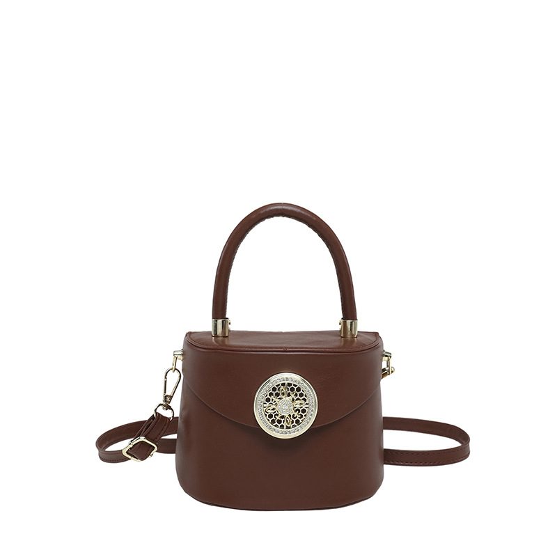 Light Luxury Top-Handle Bucket Crossbody Bag view 9