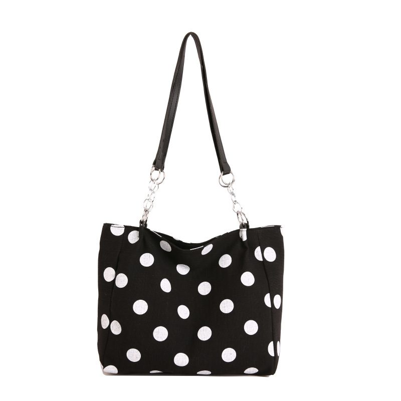 Polka Dot Tote Bucket Shoulder Bag view 6