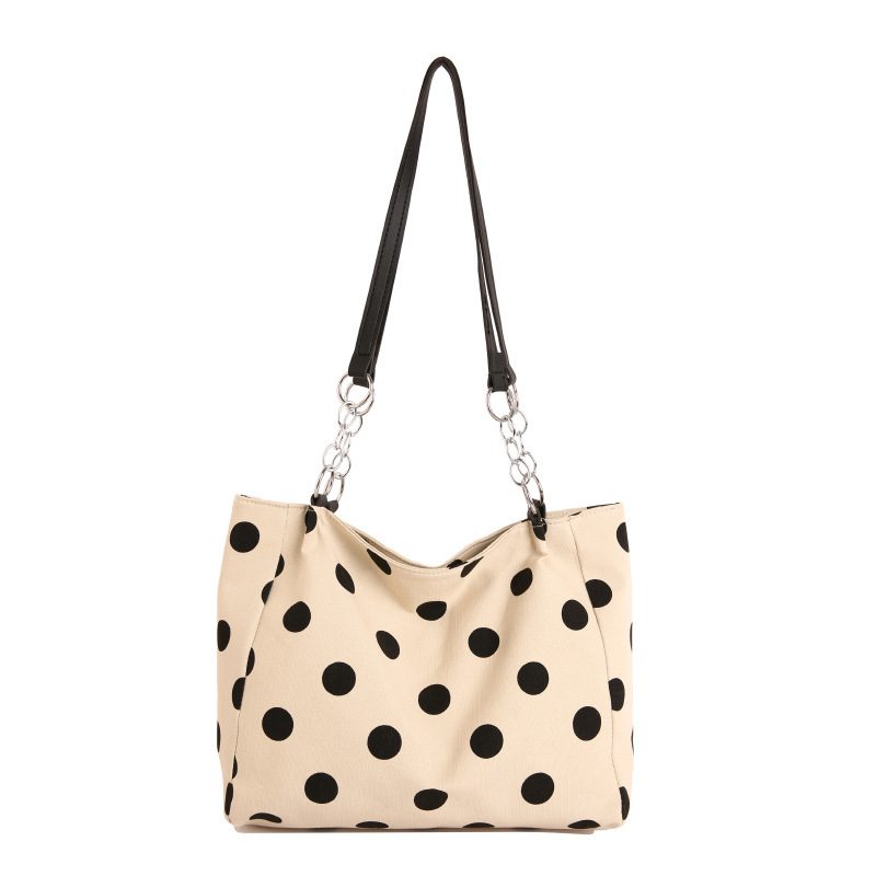 Polka Dot Tote Bucket Shoulder Bag view 7