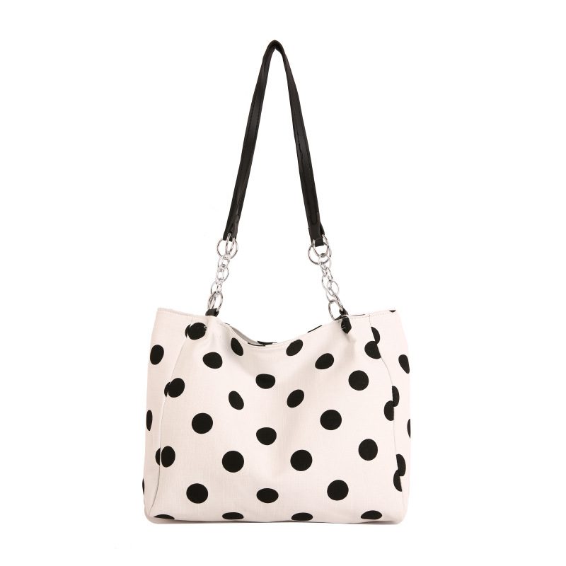 Polka Dot Tote Bucket Shoulder Bag view 8