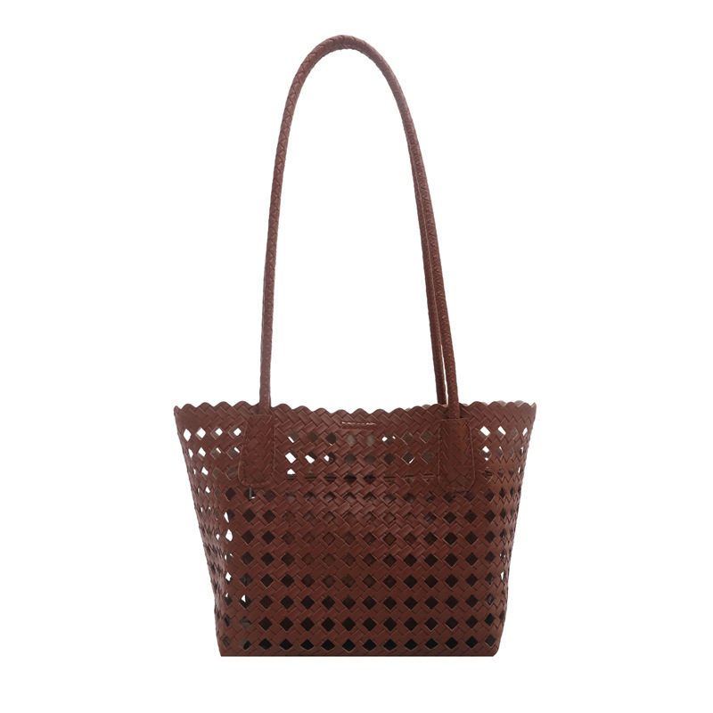 Gewebte hohle Korb-Bucket-Tote-Tasche view 7