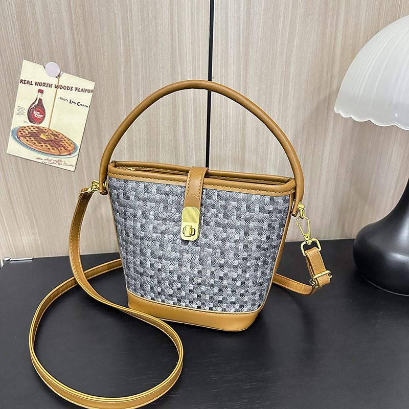 Tas Bucket Musim Semi Musim Panas dengan Gagang Atas view 3