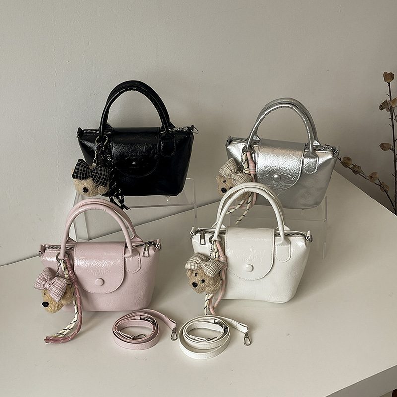 Casual Bucket Crossbody Bag with Top Handle