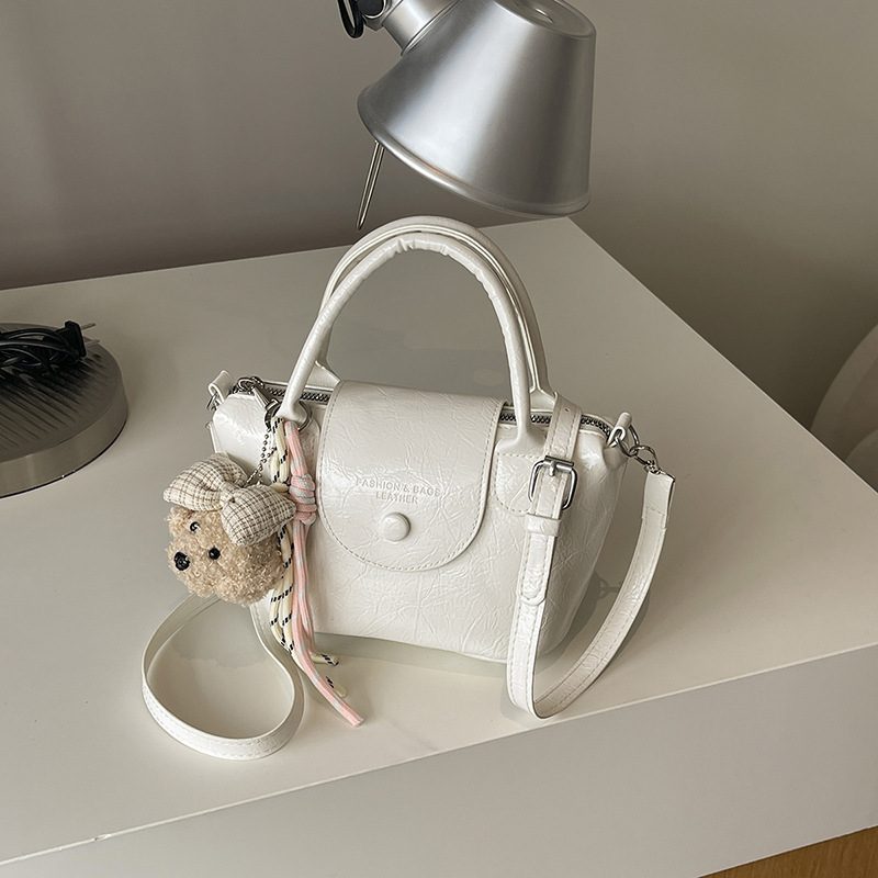 Casual Bucket Crossbody Bag with Top Handle view 3