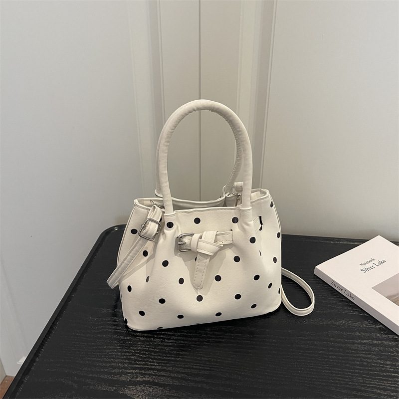 Tas Bucket Selempang Polka Dot view 2