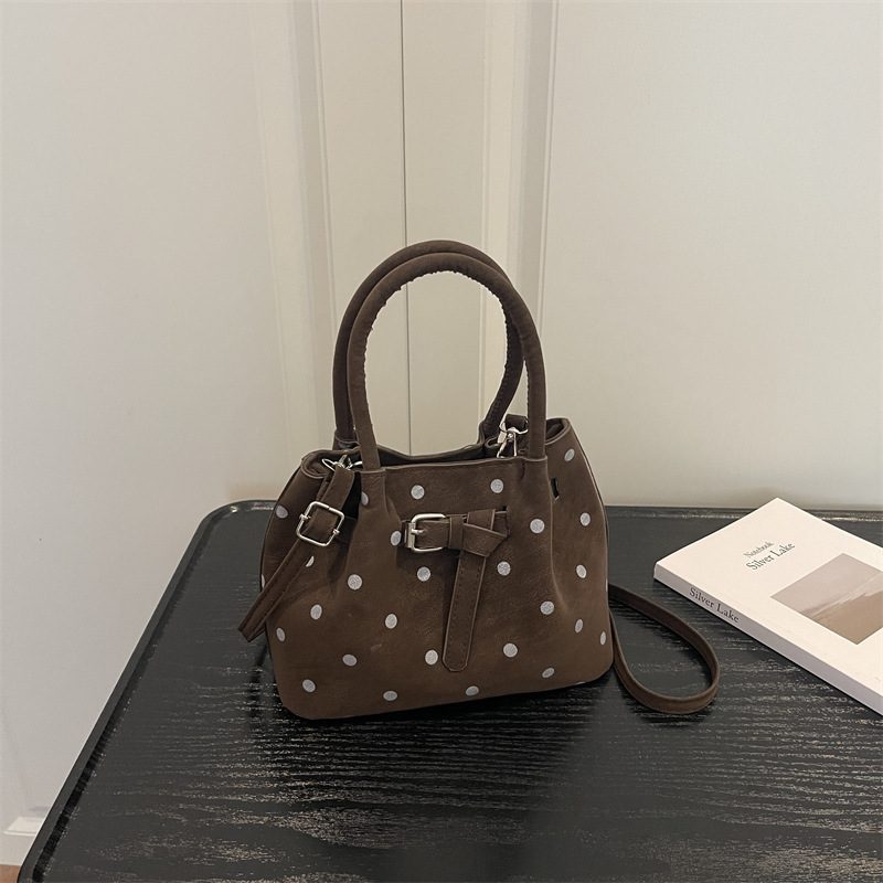Tas Bucket Selempang Polka Dot view 4
