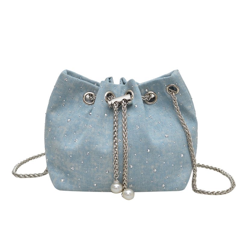 Drawstring Quilted Bucket Crossbody Bag view 5