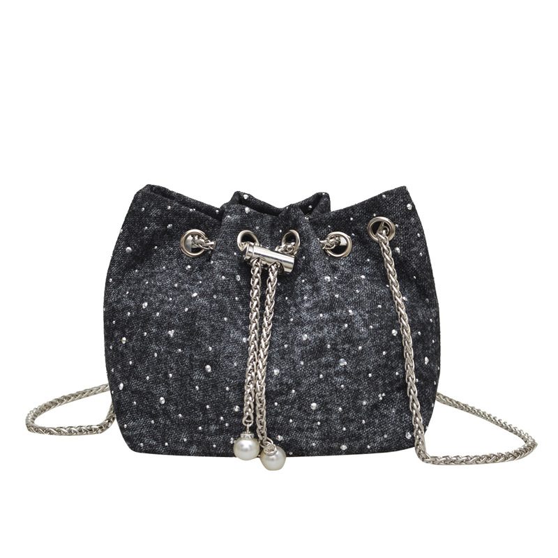 Drawstring Quilted Bucket Crossbody Bag view 6