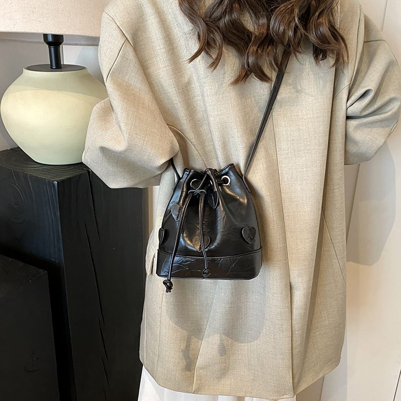 Ruched Drawstring Bucket Bag view 2