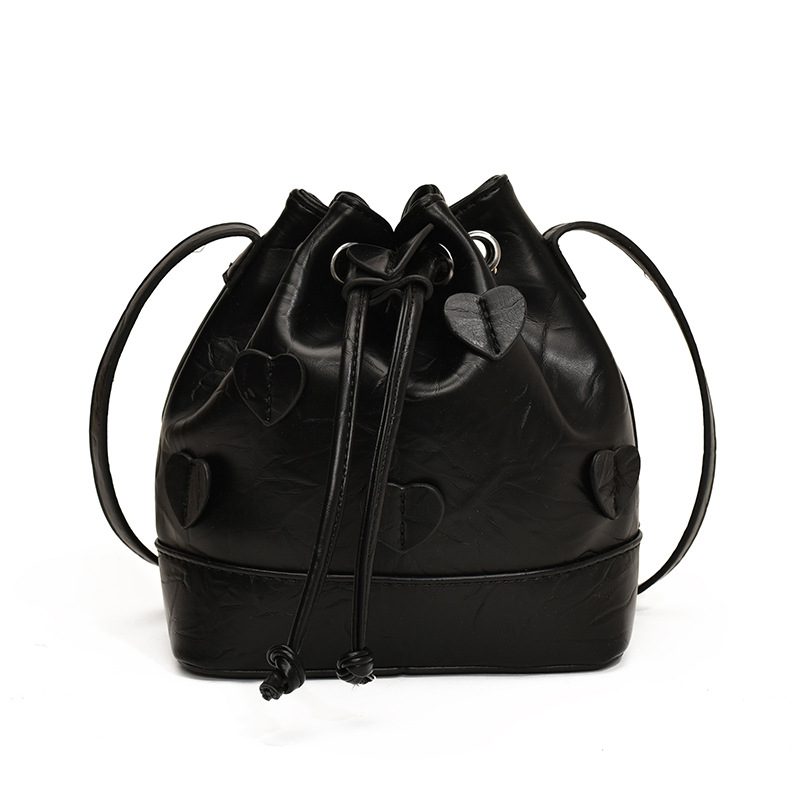 Ruched Drawstring Bucket Bag view 6