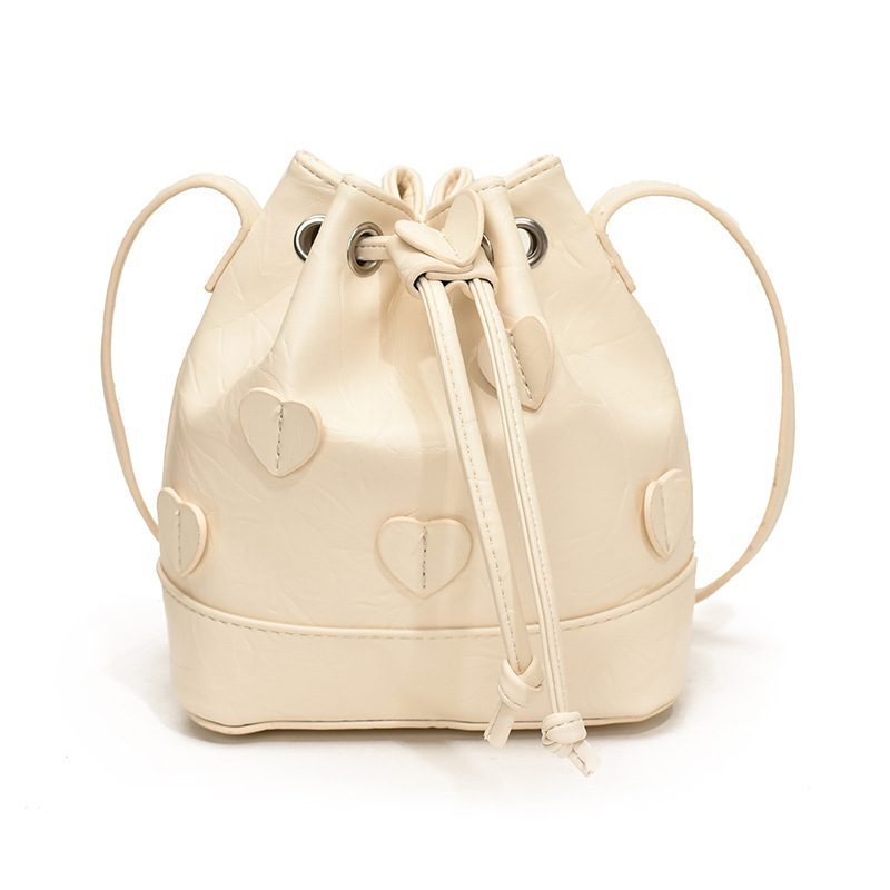 Ruched Drawstring Bucket Bag view 8