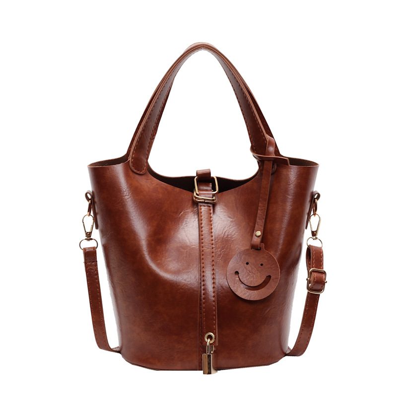 Vintage Basket Bucket Crossbody Bag view 6