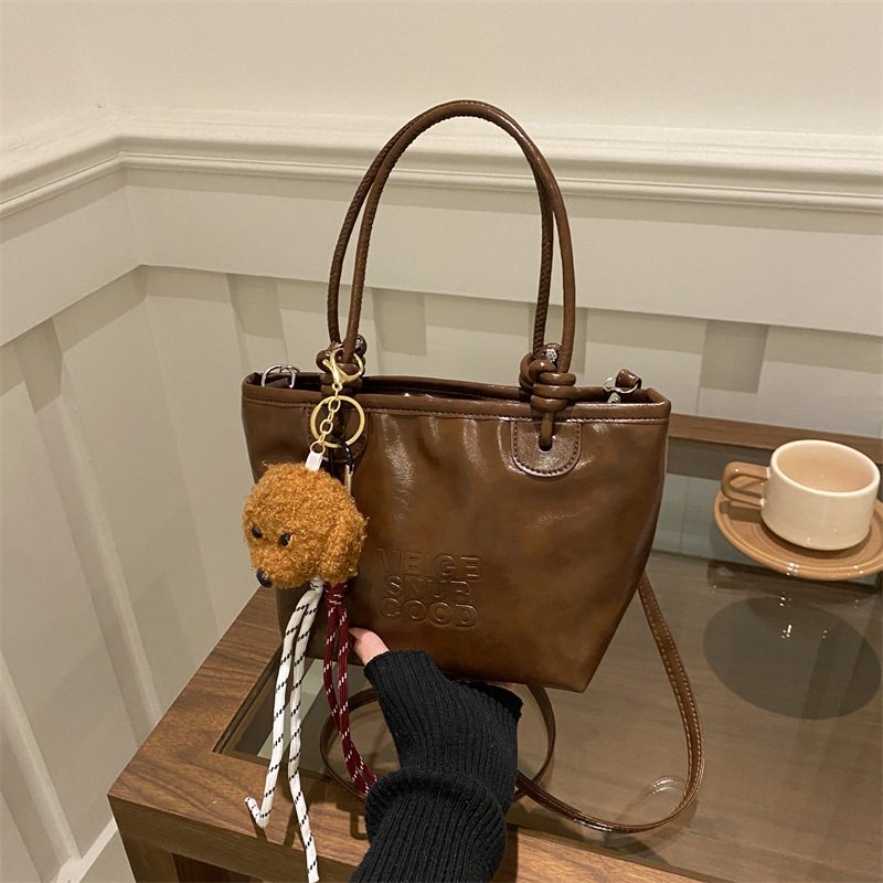 Vintage Artistic Bucket Crossbody Bag view 3