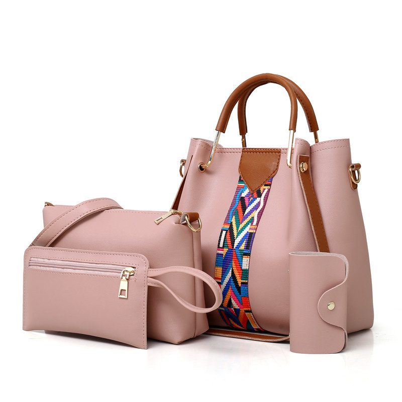 Three Piece Bucket Crossbody Bag Set view 9