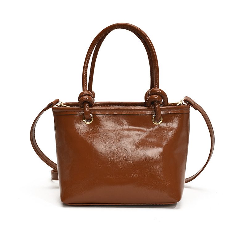 Retro Bucket Top-Handle Crossbody Shoulder Bag view 6