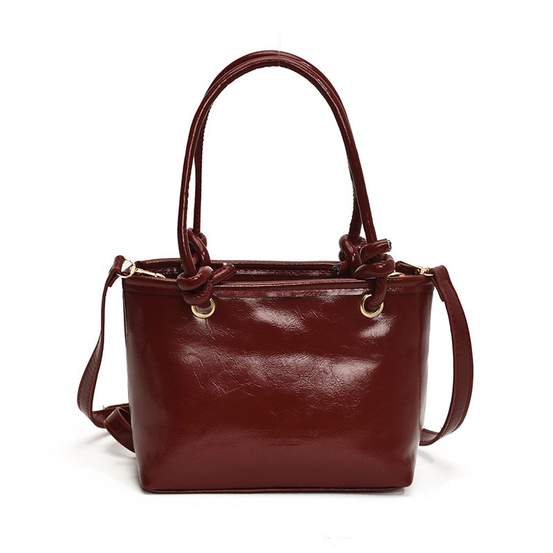 Retro Bucket Top-Handle Crossbody Shoulder Bag view 9