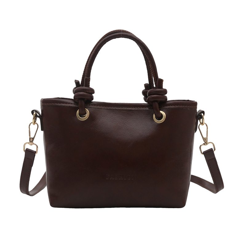 Minimalist Vintage Bucket Crossbody Bag view 7
