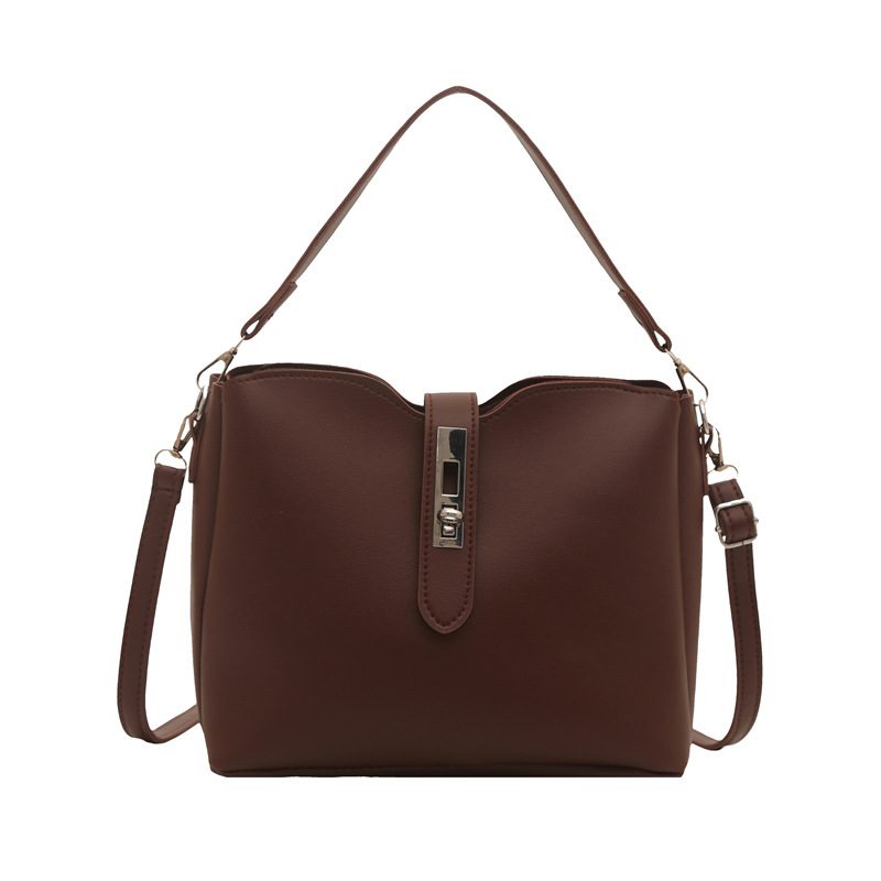 Vintage Large Capacity Bucket Shoulder Bag view 5