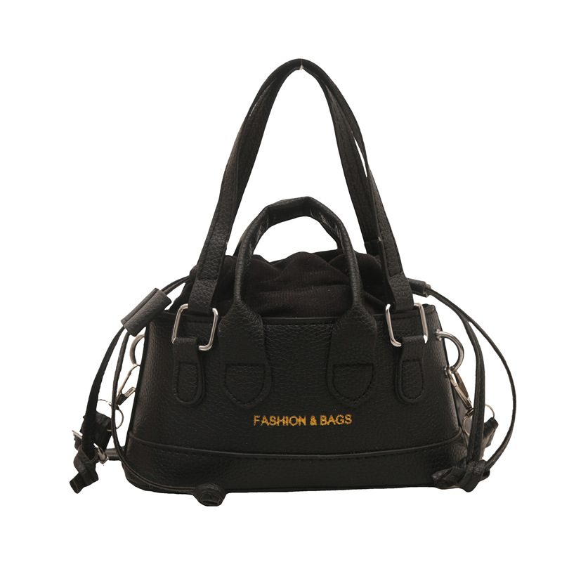 Solid Color Drawstring Bucket Crossbody Bag view 6