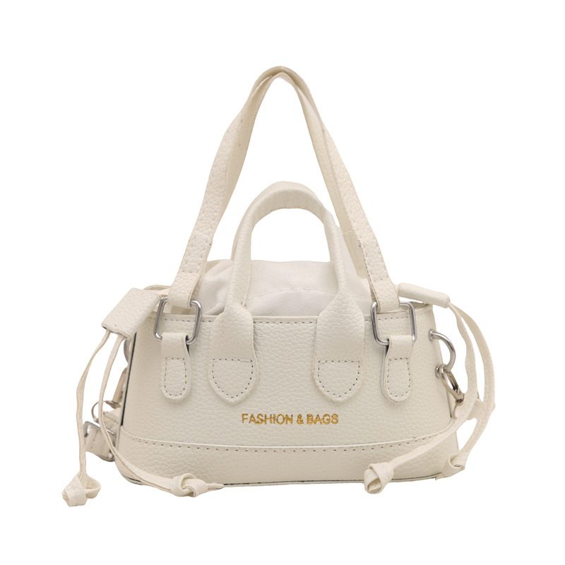 Solid Color Drawstring Bucket Crossbody Bag view 8
