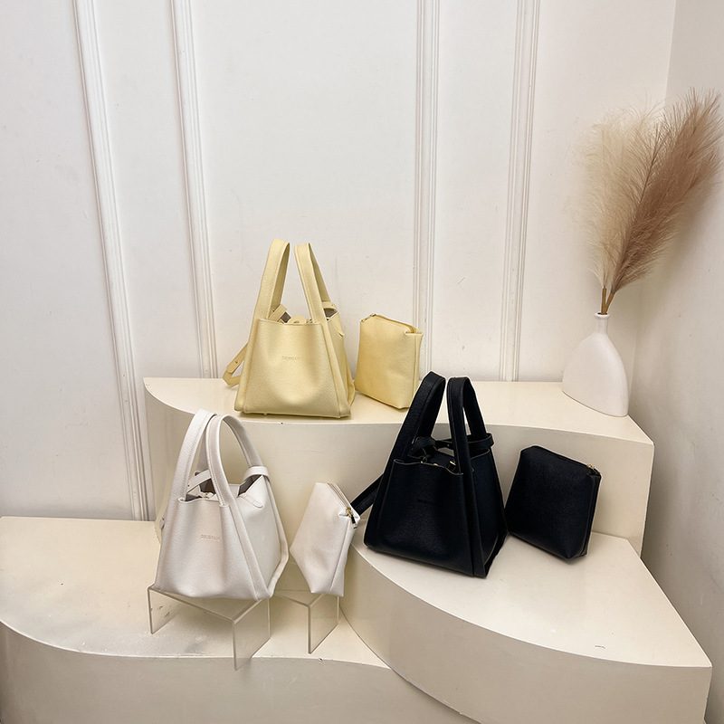 Basket Bucket Top-Handle Shoulder Crossbody Bag