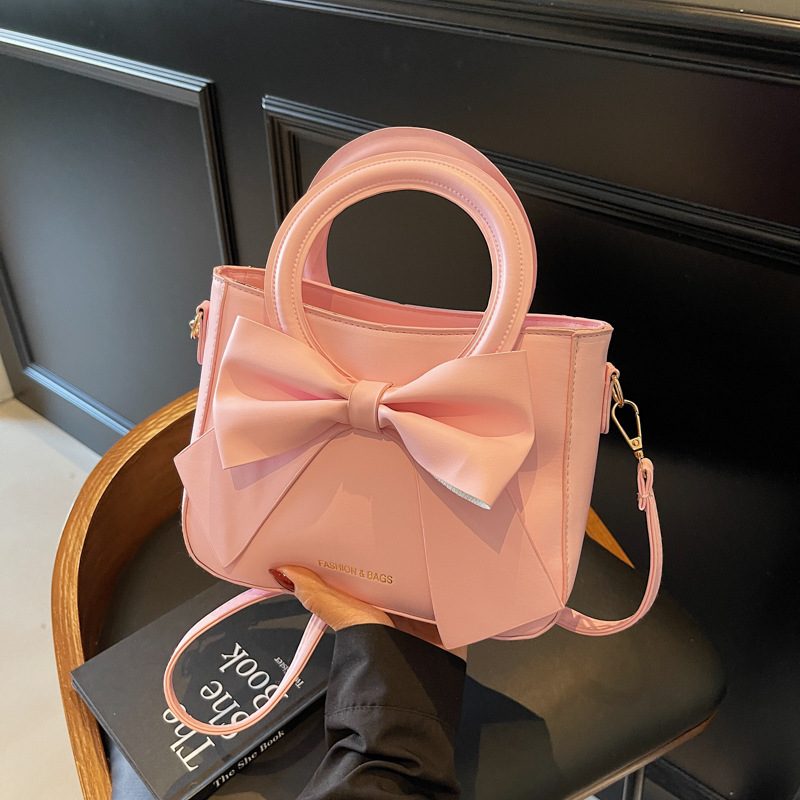 Sweet Bow Bucket Shoulder Crossbody Bag view 4