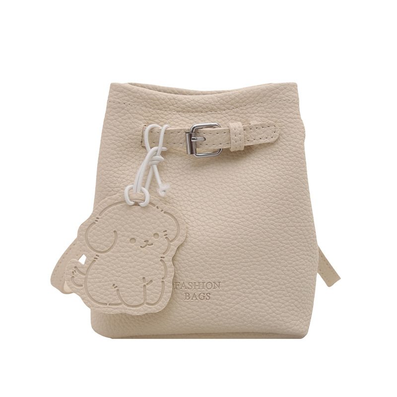 Litchi Grain Bucket Crossbody Bag view 6