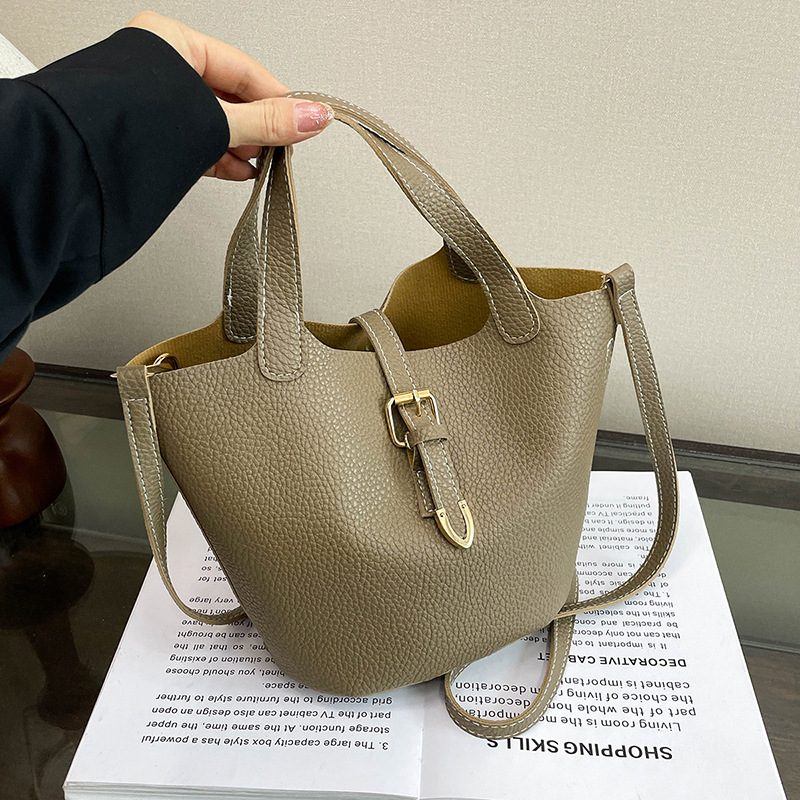 Belted Basket Bucket Crossbody Bag view 2