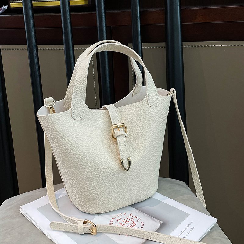 Belted Basket Bucket Crossbody Bag view 3