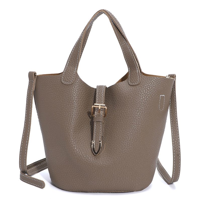 Belted Basket Bucket Crossbody Bag view 5