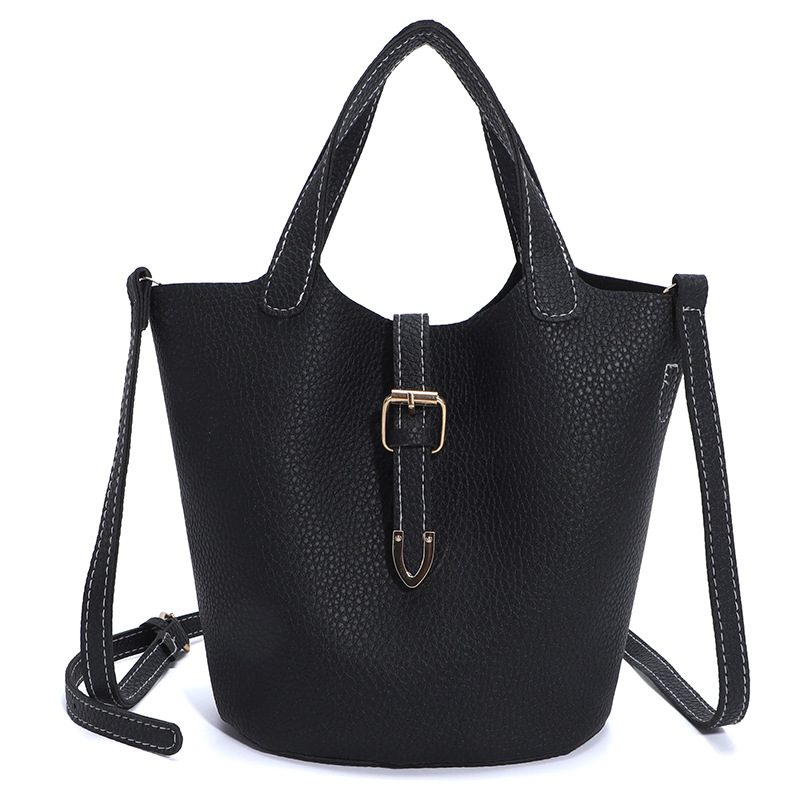 Belted Basket Bucket Crossbody Bag view 7