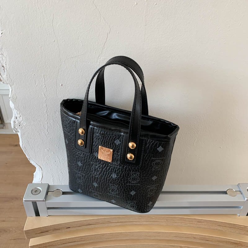 Printed Bucket Basket Shoulder Bag view 2
