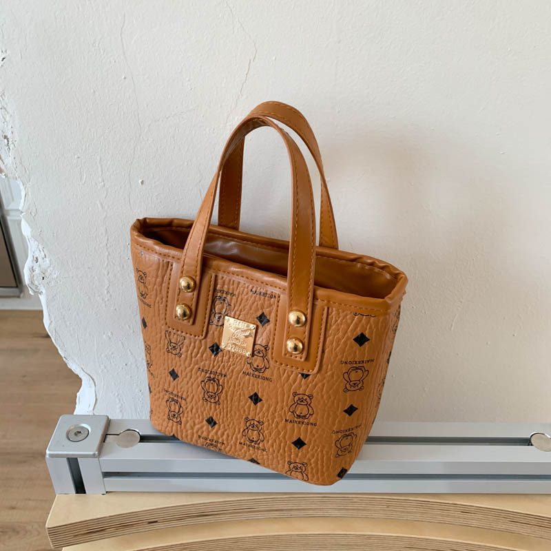 Printed Bucket Basket Shoulder Bag view 3