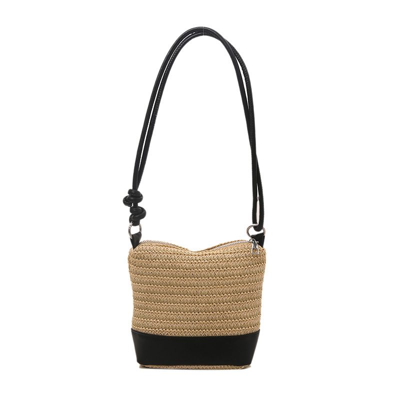 Woven Bucket Crossbody Handbag view 7