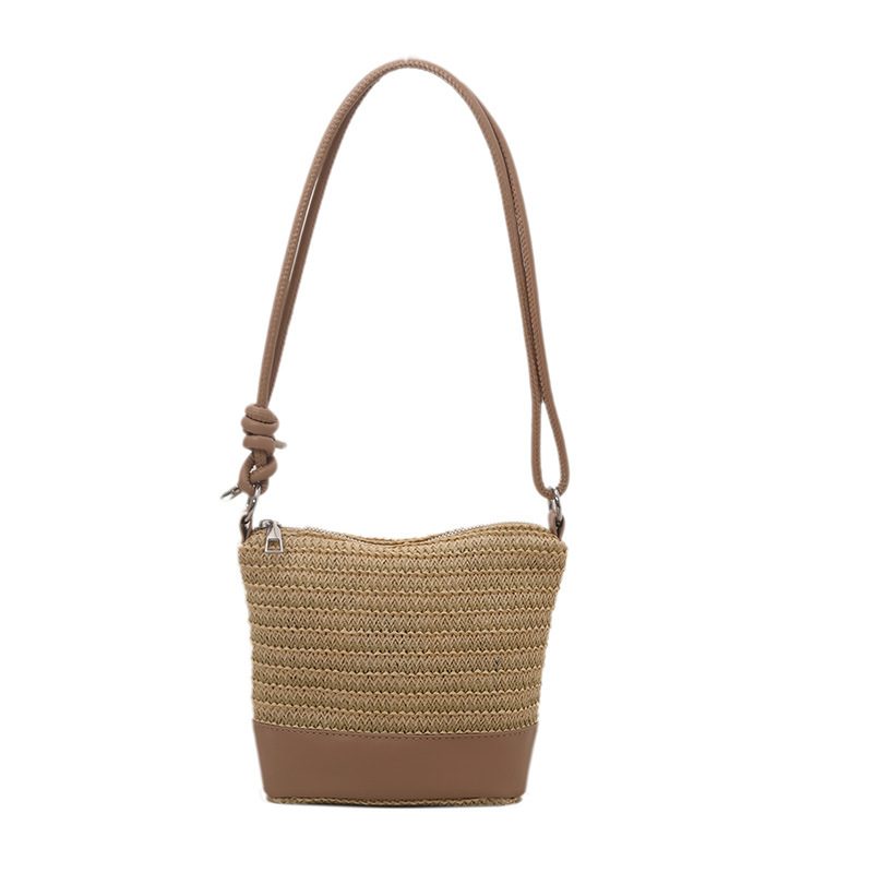 Woven Bucket Crossbody Handbag view 8