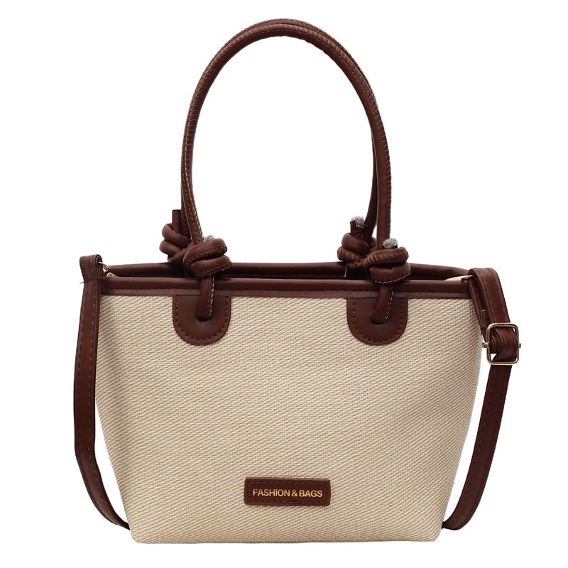 Woven Straw Bucket Crossbody Beach Bag view 8
