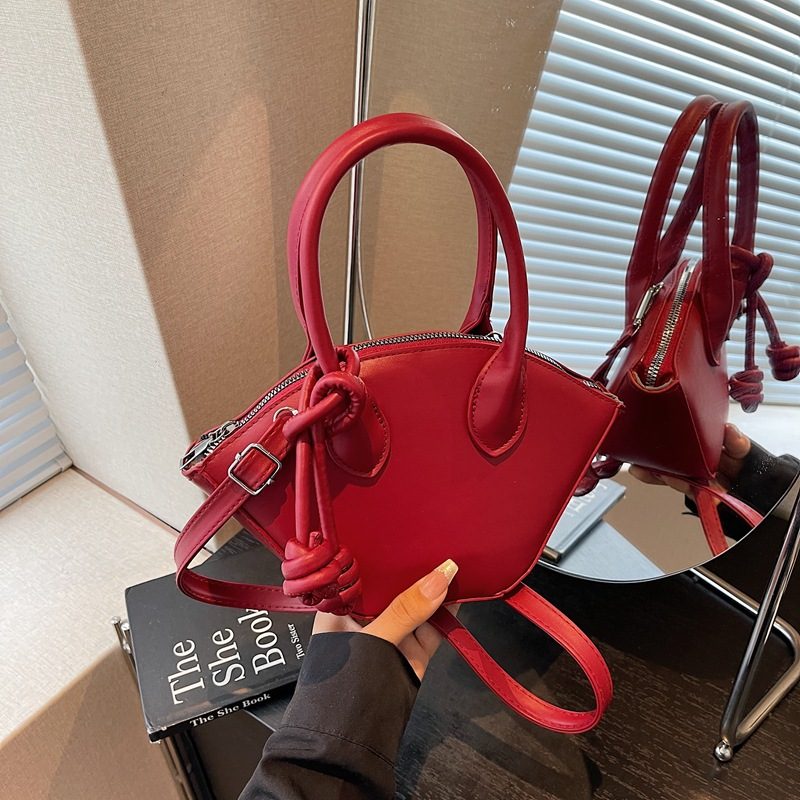 Minimalist Top-Handle Bucket Bag view 4