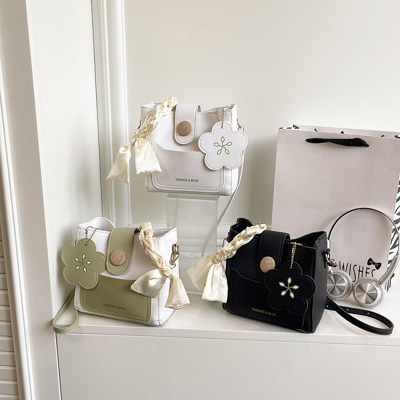 Color-Block Bucket Crossbody Bag