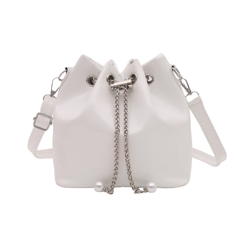 Drawstring Chain Large-Capacity Bucket Bag view 7