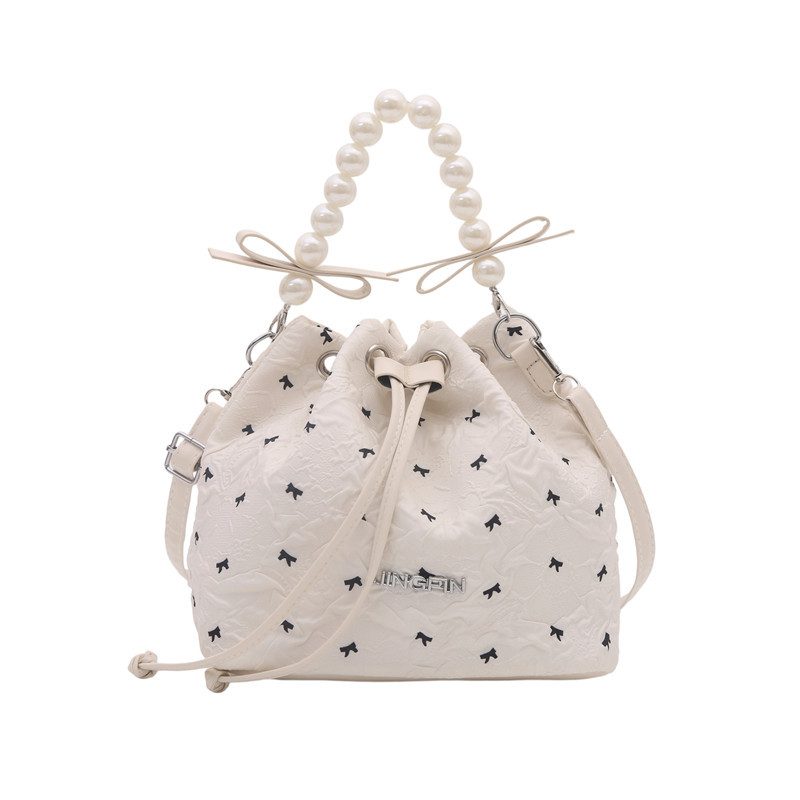 Chain Detail Crossbody Bucket Bag view 6