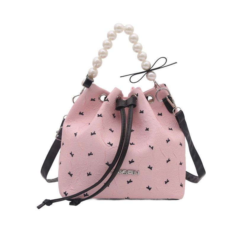 Chain Detail Crossbody Bucket Bag view 8