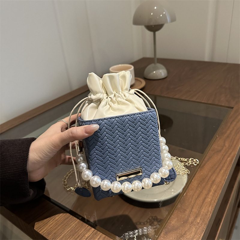 Pearl Top-Handle Bucket Bag view 3