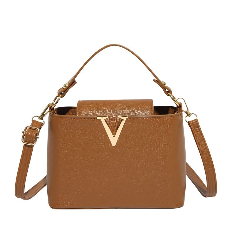 V-Decor Top-Handle Bucket Bag view 5