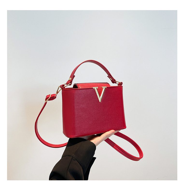 V-Decor Top-Handle Bucket Bag view 9