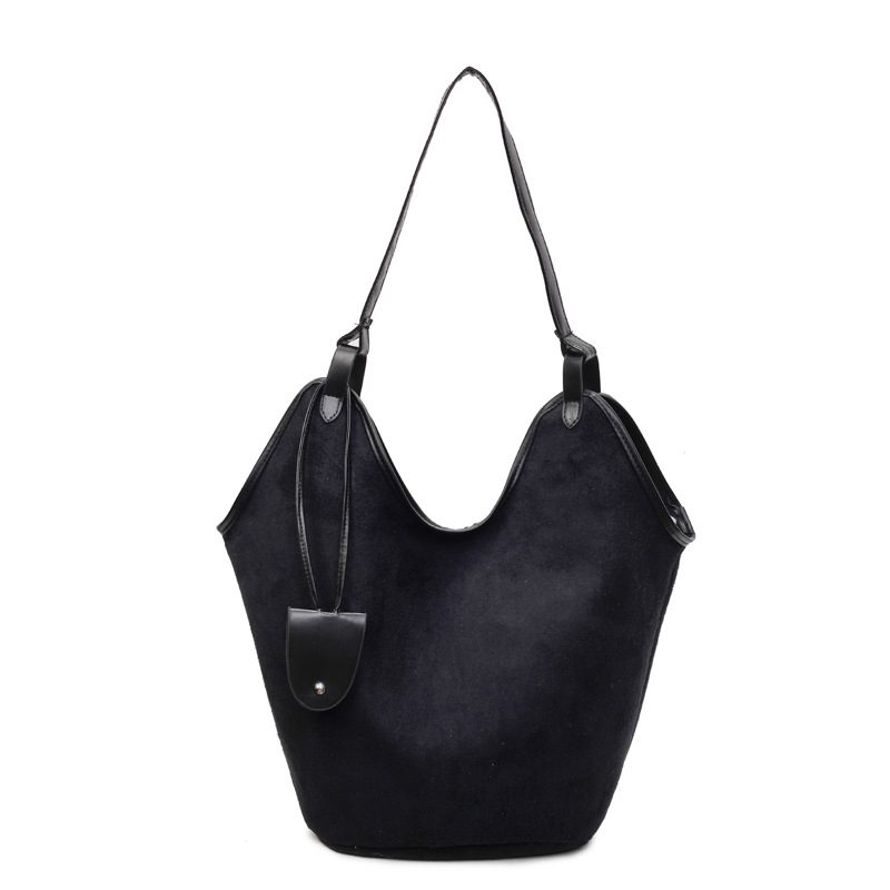 Matte Large Capacity Bucket Tote Bag view 6