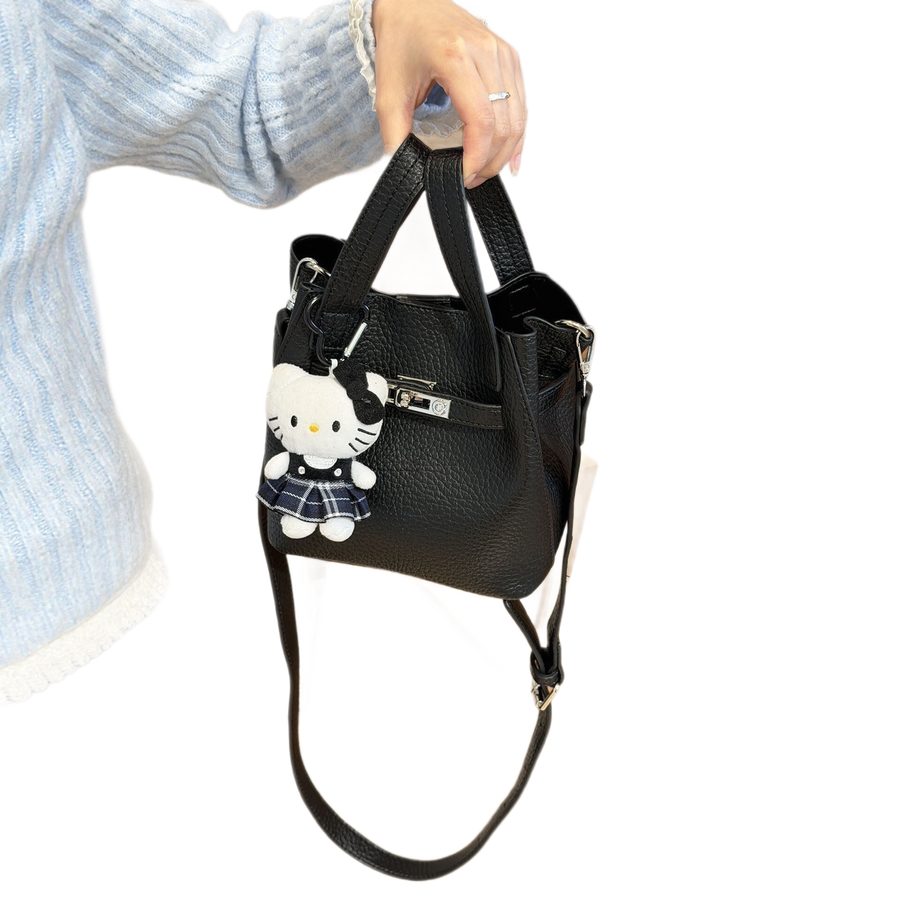 Soft Leather Large-Capacity Bucket Bag view 5