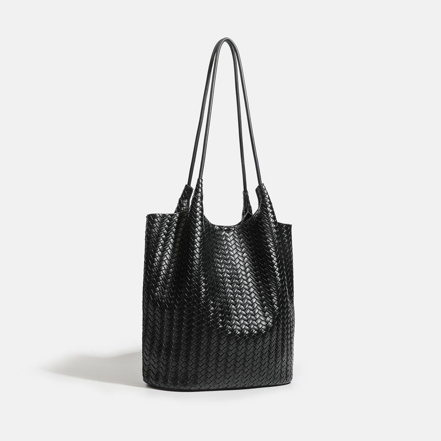 Woven Beach Vacation Bucket Bag view 6
