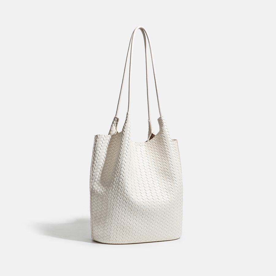 Woven Beach Vacation Bucket Bag view 7