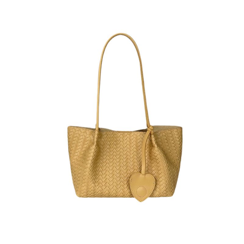 Weiche Leder gewebte Korb-Schultertasche view 5