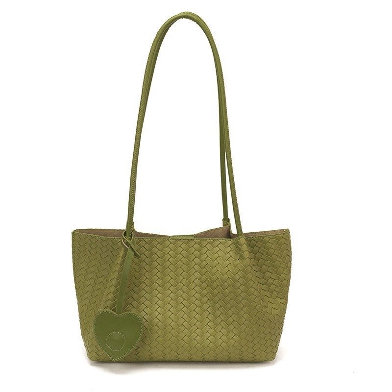 Weiche Leder gewebte Korb-Schultertasche view 8